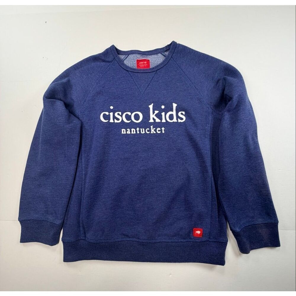 Cisco Kids Nantucket Sportique Sweatshirt Size Large 14-16 Blue Crewneck Brewery